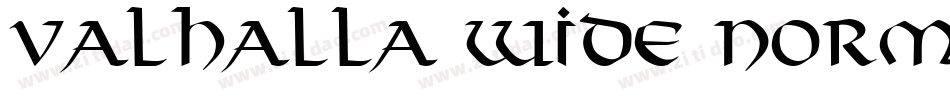 Valhalla Wide Normal字体转换